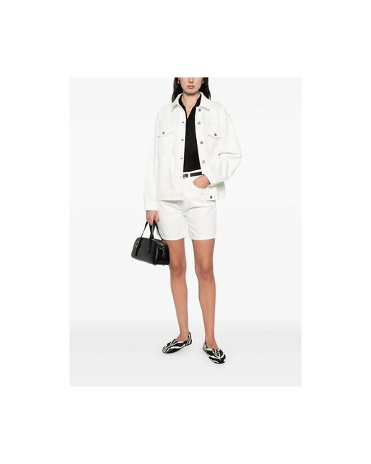 Anine Bing White Denim Jackets