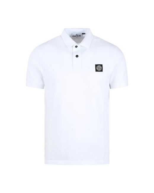Polo Shirts di Stone Island in White da Uomo