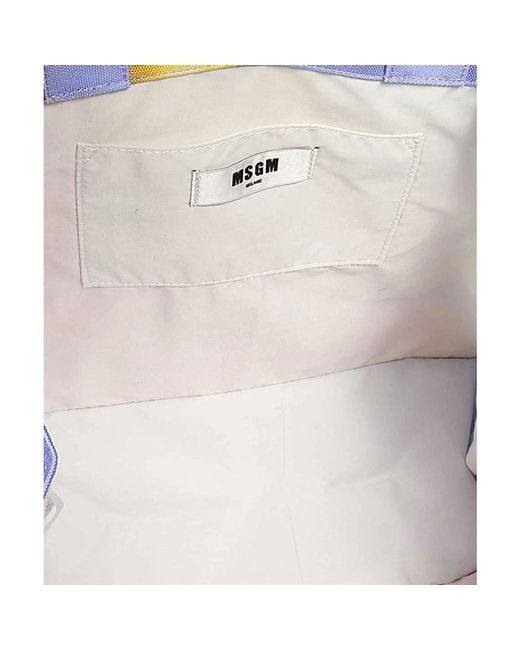 MSGM Pink Tote Bags