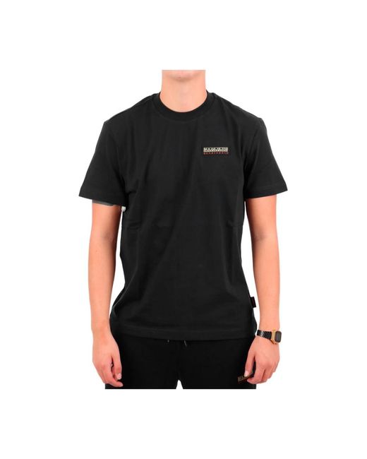 Napapijri Black T-Shirts for men