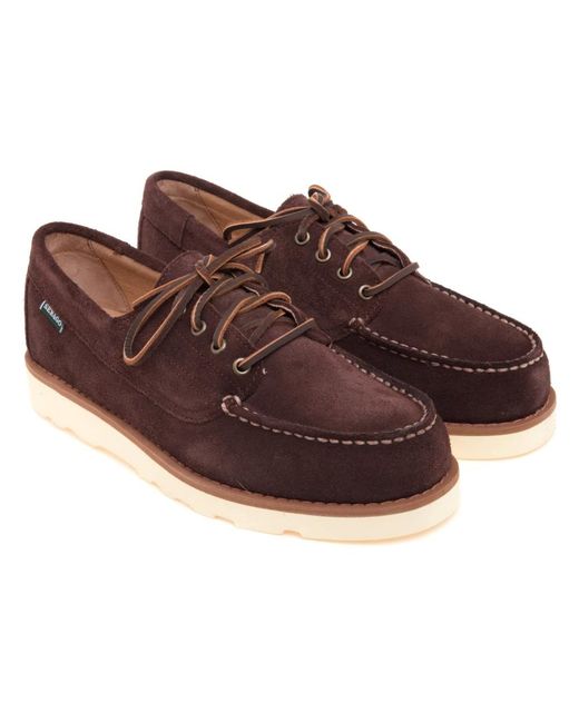 Sebago Brown Laced Shoes for men