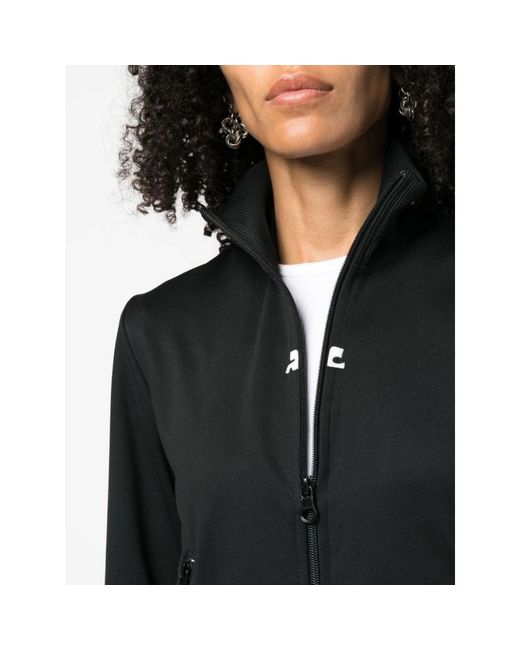 Courreges Black Zip-Throughs