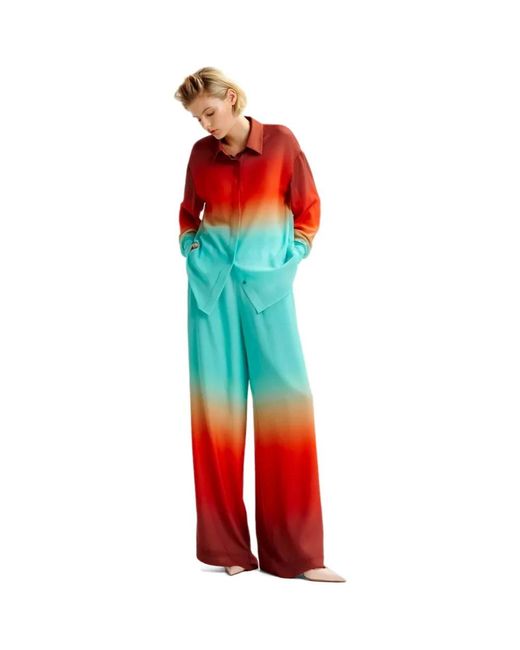 Wide Trousers Essentiel Antwerp en coloris Red