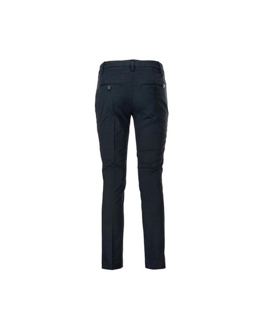 Dondup Blue Slim-Fit Trousers