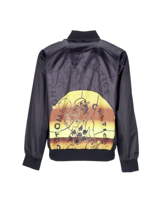 Mitchell & Ness Blue Bomber Jackets for men