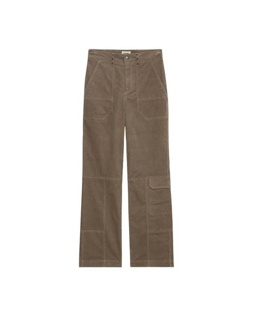 Zadig & Voltaire Brown Straight Trousers