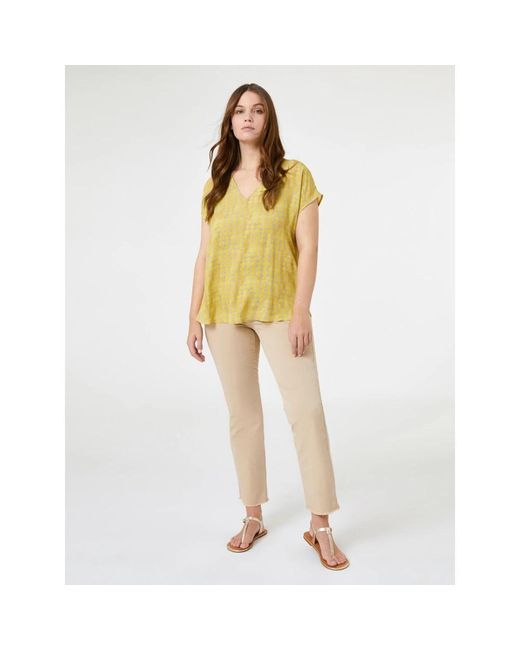 Elena Miro Natural Slim-Fit Trousers
