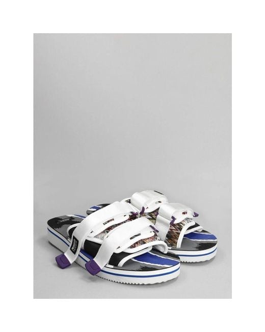 Suicoke White Sliders for men