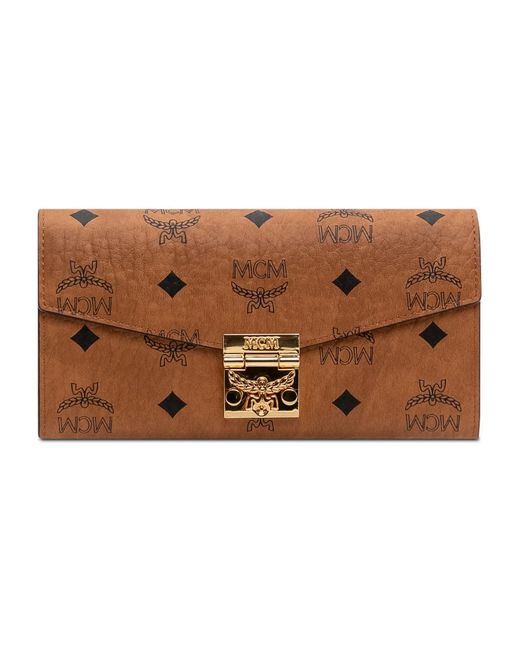 MCM Accessoires ,Bruin ,Tracy Crossbody Wallet in het Brown