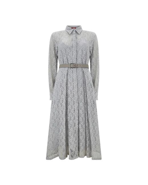 Max Mara Gray Shirt Dresses