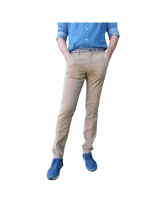 Mason's Blue Slim-Fit Trousers for men