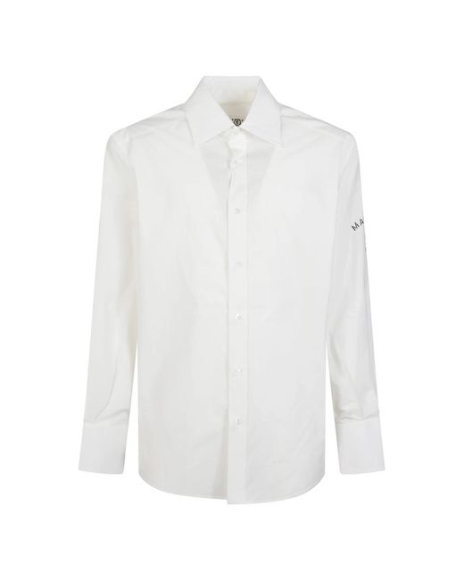 MM6 by Maison Margiela White Formal Shirts for men
