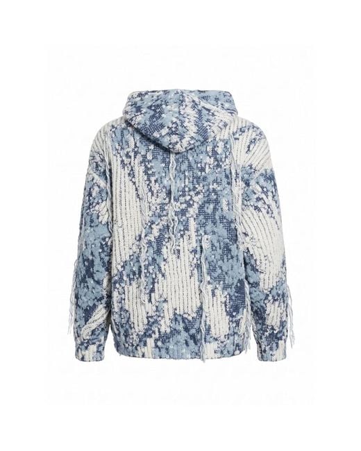 Laneus Hoodie Over in het Blue voor heren