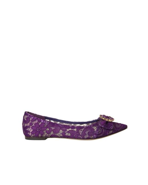 Dolce & Gabbana Purple Ballerinas