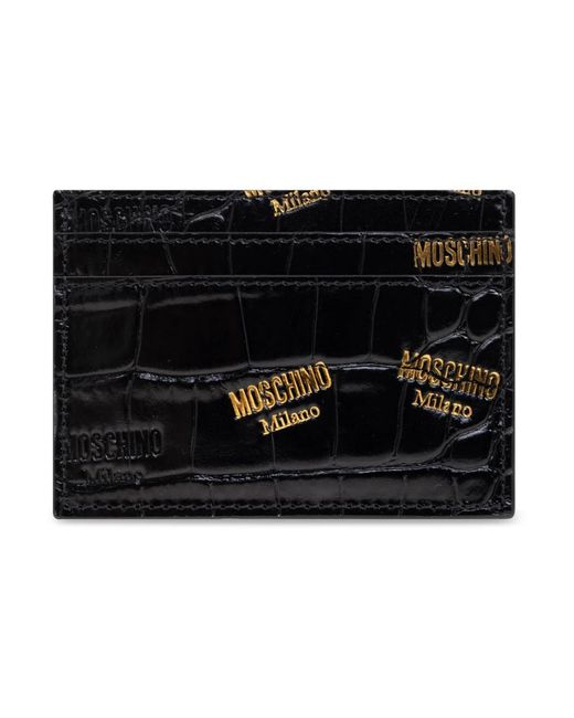 Wallets & Cardholders di Moschino in Black da Uomo