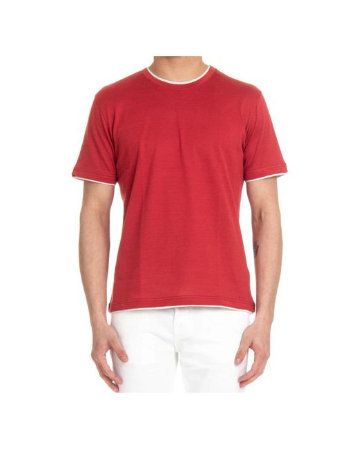 Eleventy Red T-Shirts for men