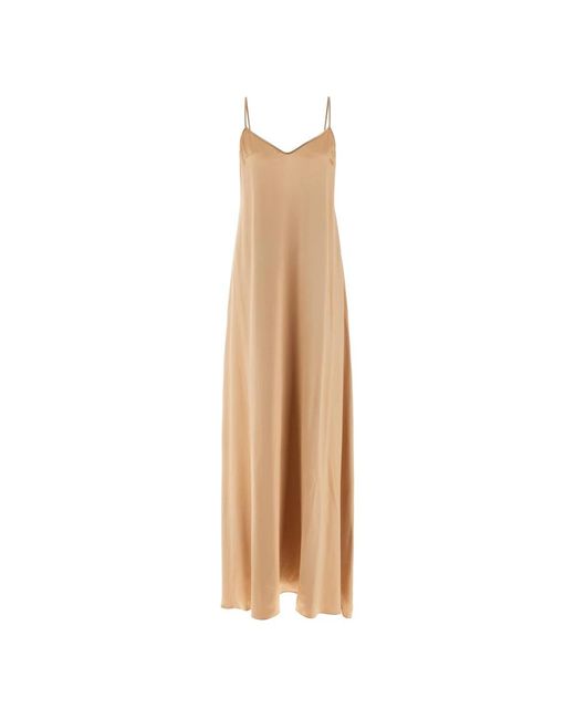 Ferragamo Natural Maxi Dresses