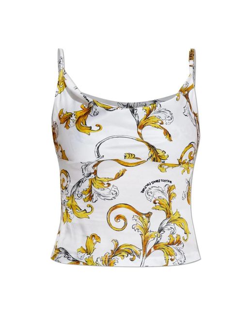 Sleeveless Tops Versace Jeans Couture de color Blue