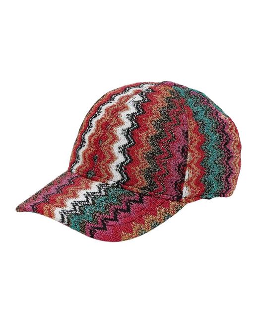 Missoni Red Bunte Baseballkappe Mit Schirm