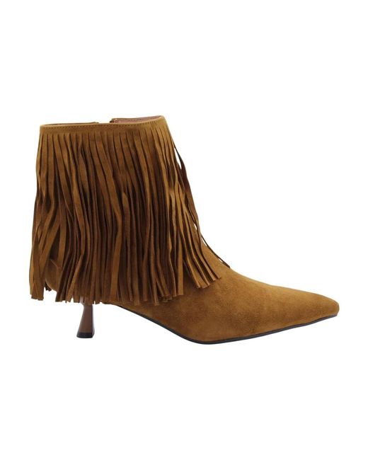Bibi Lou Brown Heeled Boots