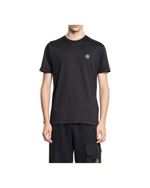 Stone Island T-Shirts in het Black voor heren