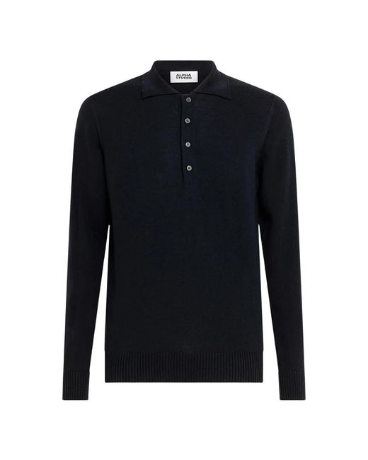 Alpha Industries Blue Polo Shirts for men