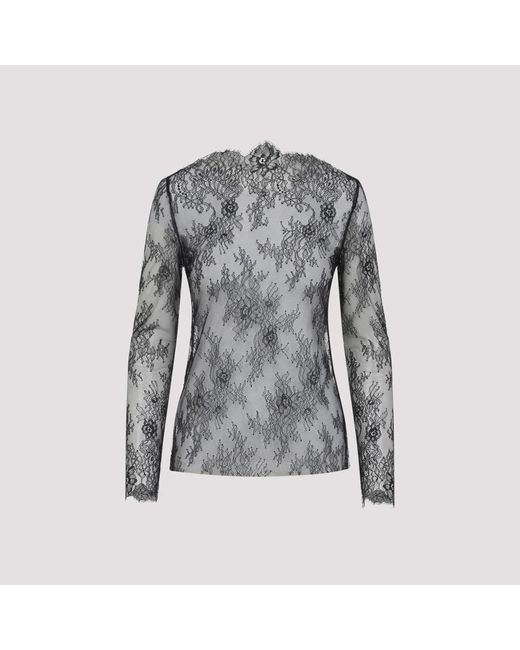 Alberta Ferretti Zwart T-Shirt Stijlvol Ontwerp Aw25 in het Gray