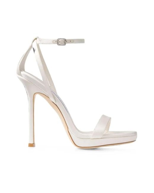 Jimmy Choo White High Heel Sandals
