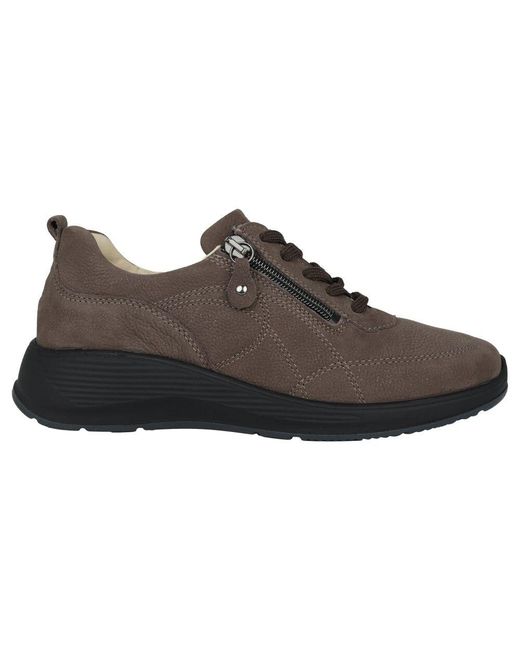 Waldläufer Brown Breite Passform Damensneakers