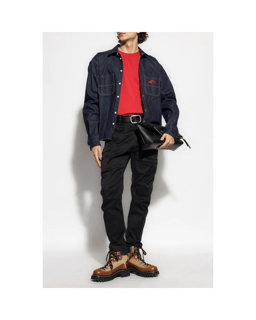 DSquared² Overhemden ,Blauw ,Denim Denim Overhemd in het Blue voor heren