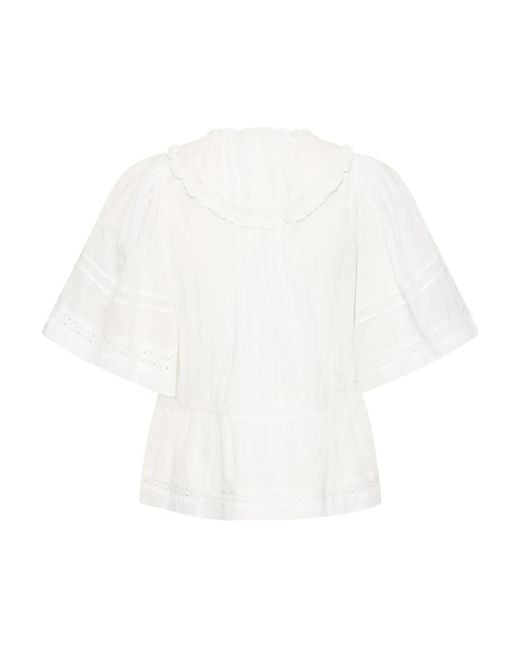 Ichi Overhemden ,Wit ,Blouses in het White