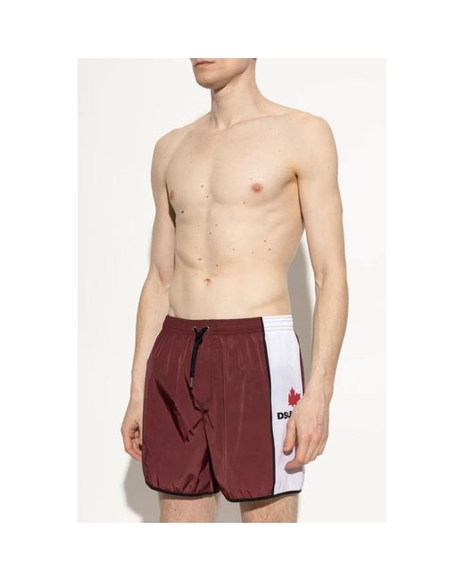 DSquared² Beachwear in het Red voor heren