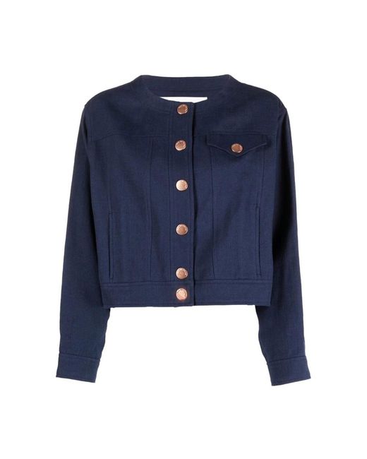 See By Chloé Blue Light Jackets