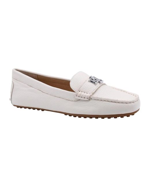 Polo Ralph Lauren White Loafers