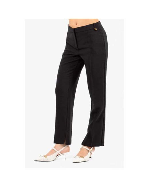 Elisabetta Franchi Black Slim-Fit Trousers