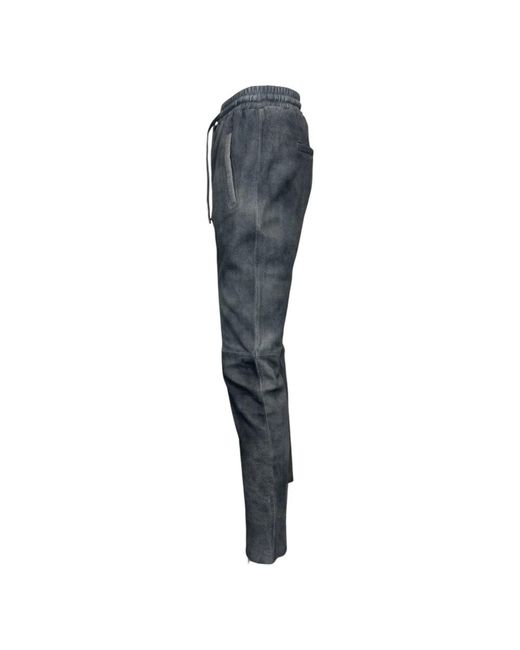 Oakwood Gray Leather Trousers