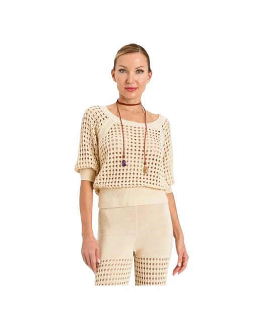 Twinset Maglia in het Natural