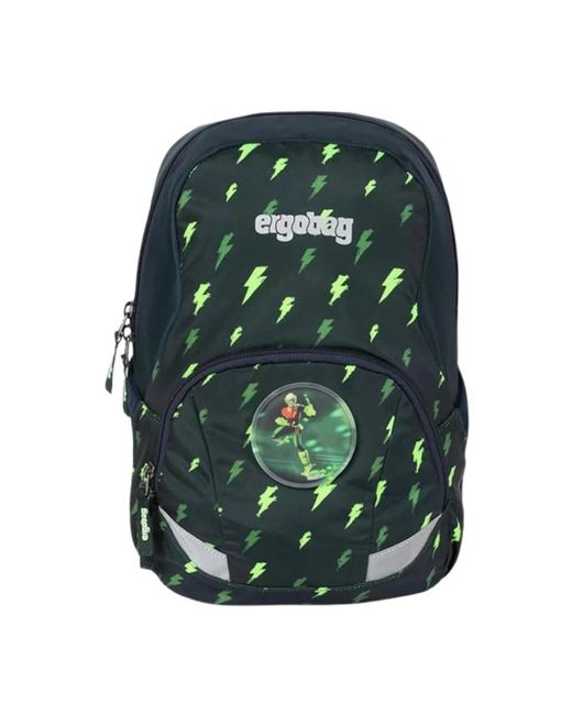 ergobag Tassen ,Veelkleurig ,Polyester Aanpasbare Waterbestendige Rugzak in het Green