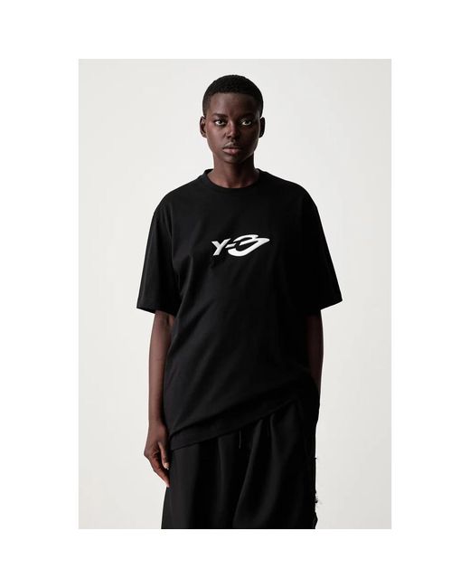 Y-3 Logo Ls Tee in het Black