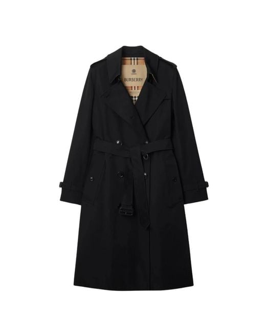 Burberry Black Trench Coats