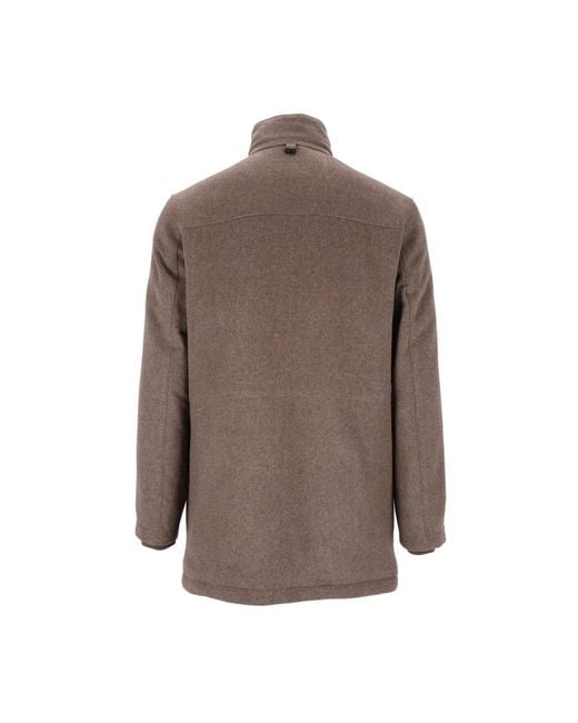 Corneliani Brown Single-Breasted Coats for men