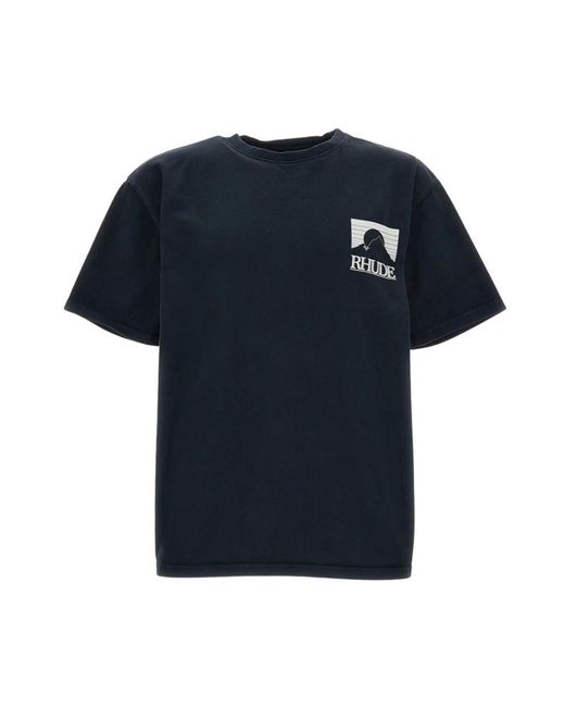 Rhude Blue T-Shirts for men