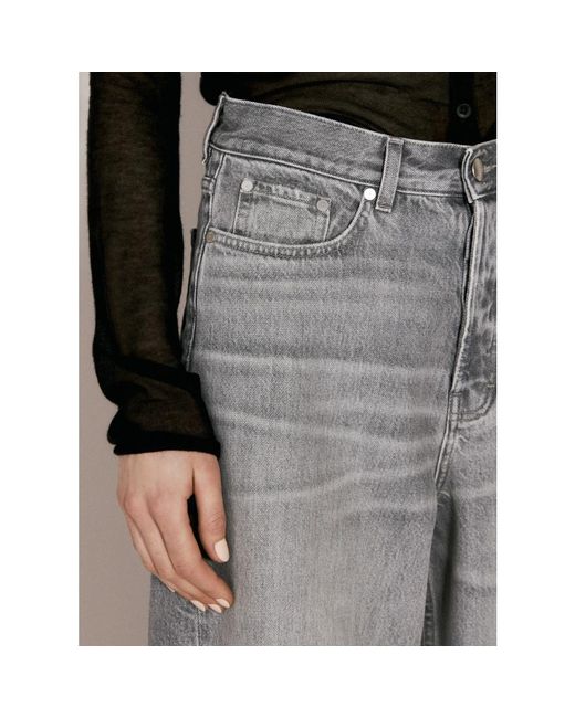 032c Gray Zerstörte gewaschene jeans