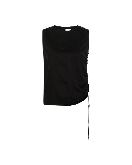 Patrizia Pepe Black Stylisches t-shirt k103 nero,optisches weißes t-shirt,lässiges baumwollshirt