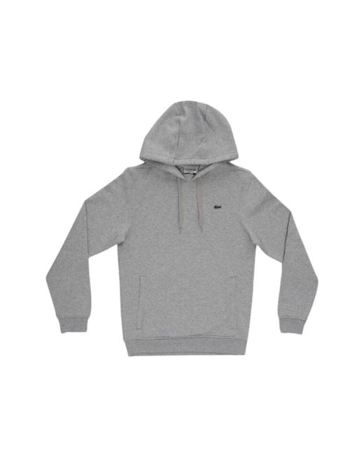 Lacoste Hooded Pullover in het Gray voor heren