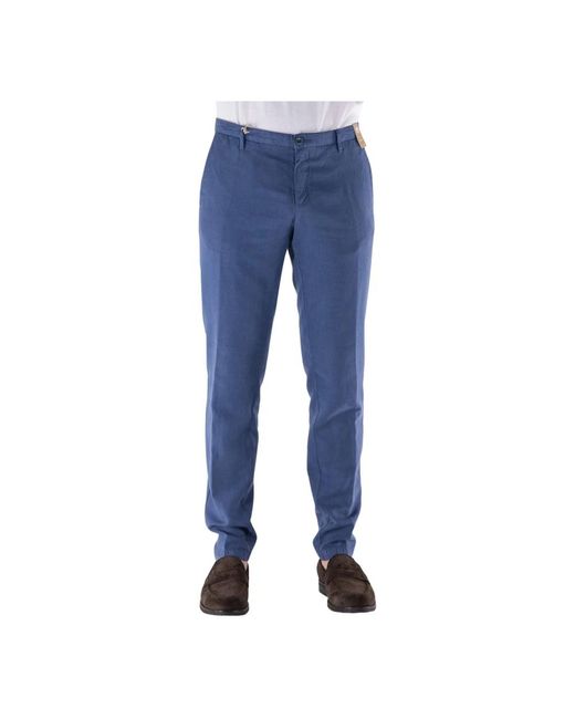 Pantaloni chino in di AT.P.CO in Blue da Uomo