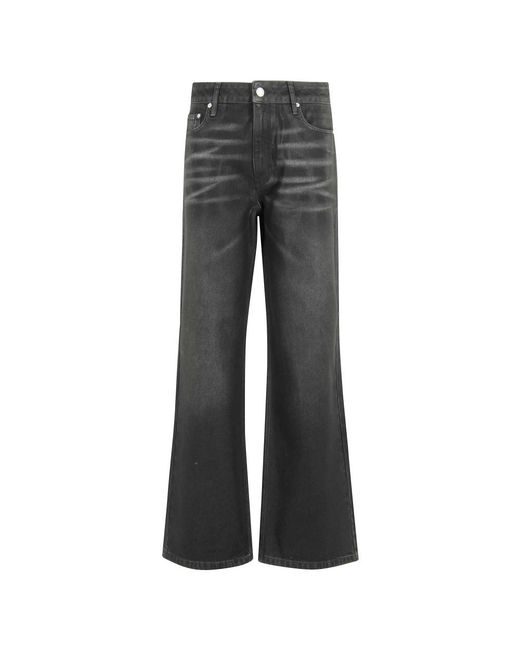 M I S B H V Gray Wide Jeans