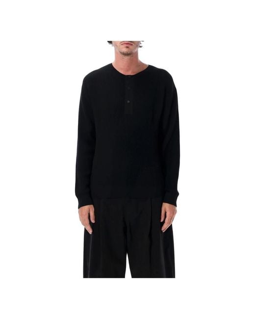 Studio Nicholson Black Round-Neck Knitwear for men