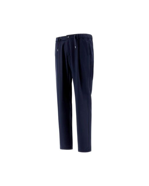 Slim-Fit Trousers di Herno in Blue da Uomo