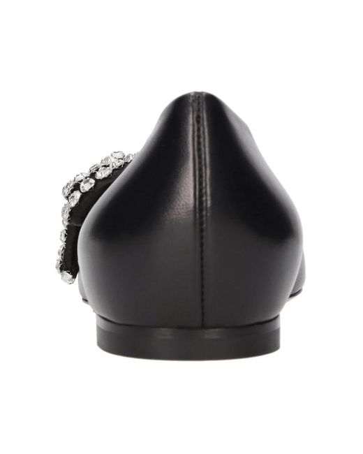 Casadei Black Ballet Flats